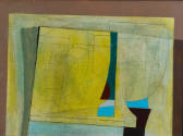 Ben Nicholson (British, 1894 – 1982), December 2 1951 (Burgundy), 1951, Oil on canvas, graphite…