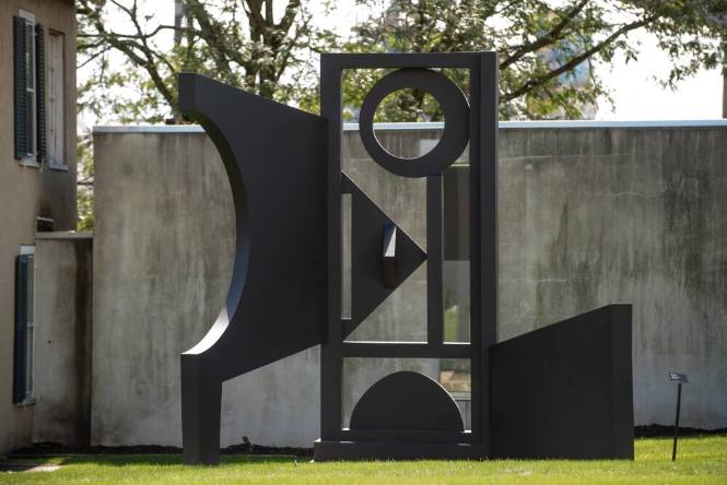 Dorothy Dehner (American 1901-1994) Sanctum with WIndow II, 1990-1991 , painted aluminum,  150 …