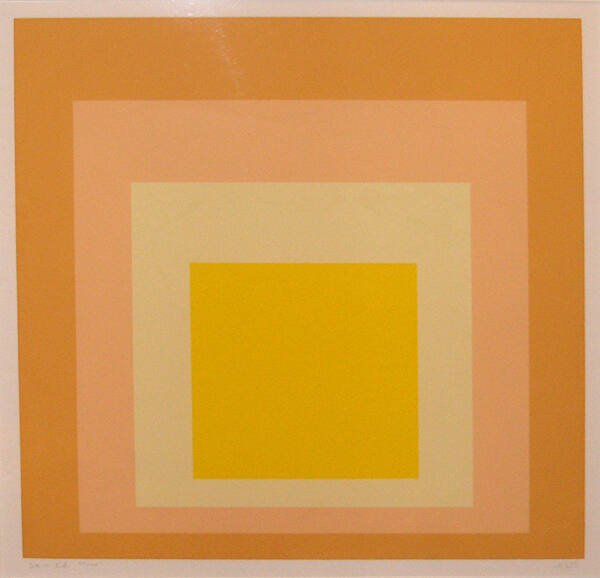 Josef Albers, American (b. Germany), 1888-1976, "SK-Ed (yellows)," 1972, silkscreen on wove pap…