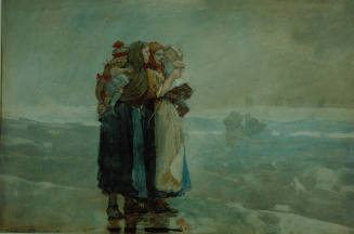 Winslow Homer, American, 1836-1910, "Forebodings," 1881, watercolor, 14 7/16 x 21 9/16 in. (36.…