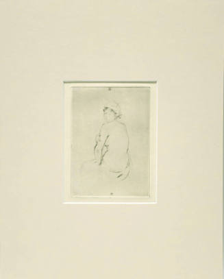 Berthe Morisot (French, 1841 – 1895), Nude from Back, 1889, Drypoint, 12 3/4 × 9 7/8 in., The H…