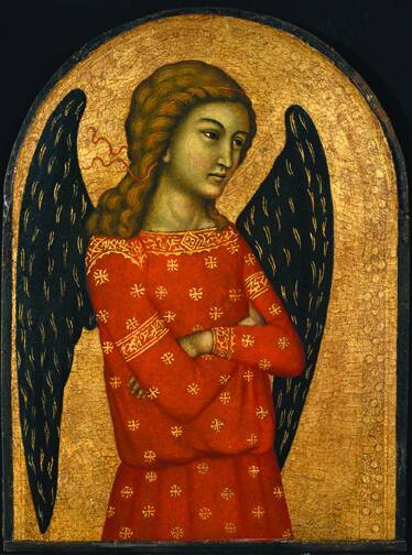 Niccolò di ser Sozzo, Italian, active ca. 1350-1363, "Angel," ca. 1350, tempera and gold leaf o…