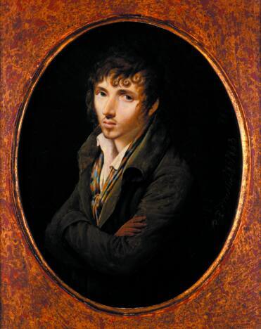 Pierre-Paul Prud'hon (French, 1758-1823), Portrait of Charles-Hubert Millevoye, ca. 1803, oil o…