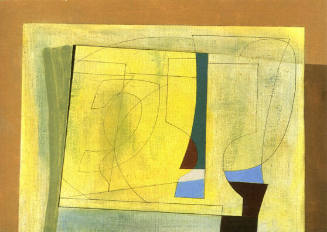 Ben Nicholson (British, 1894 – 1982), December 2 1951 (Burgundy), 1951, Oil on canvas, graphite…