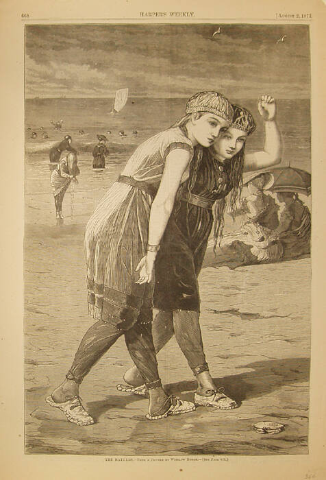Winslow Homer (American, 1836-1910) The Bathers, 1873, wood engraving,  13 3/4 x 9 1/8 in., The…