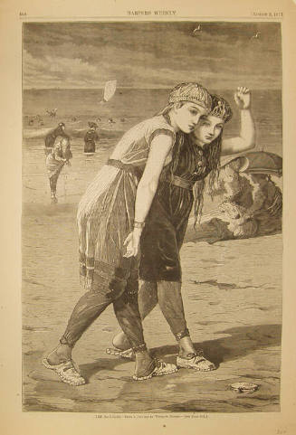 Winslow Homer (American, 1836-1910) The Bathers, 1873, wood engraving,  13 3/4 x 9 1/8 in., The…