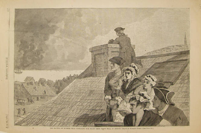Winslow Homer (American, 1836-1910), The Battle of Bunker Hill-Watching the Fight From Copp's H…