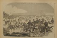 The Union Cavalry and Artillery Starting in Pursuit of the Rebels up the Yorktown Turnpike