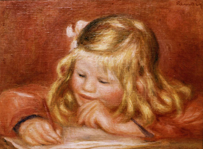 Pierre-Auguste Renoir, (French, 1841 – 1919), "Coco", 1905, Oil on canvas, 10 7/8 x 14 3/16 in.…