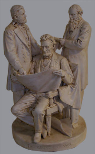Council of War  (type B) Cleaning Glasses on side of Lincoln