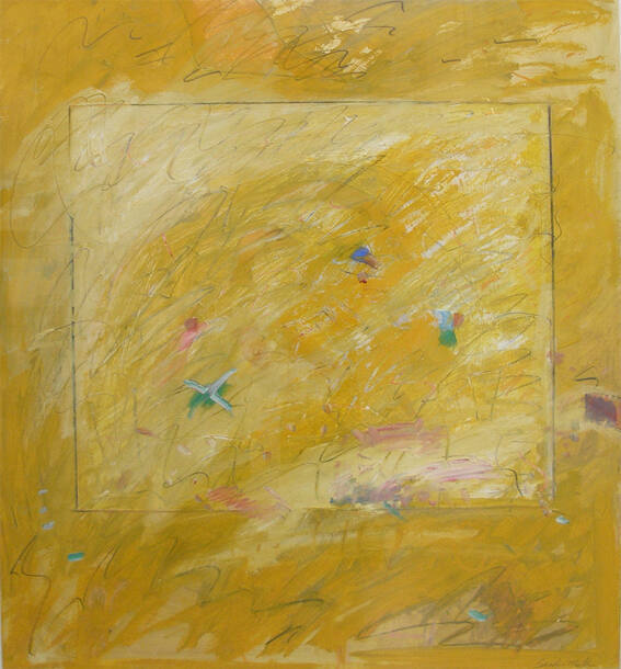 Sandra Miller (American, b. 1945), Summer Solstice, 1985, mixed media on paper, 30 x 22 in. The…