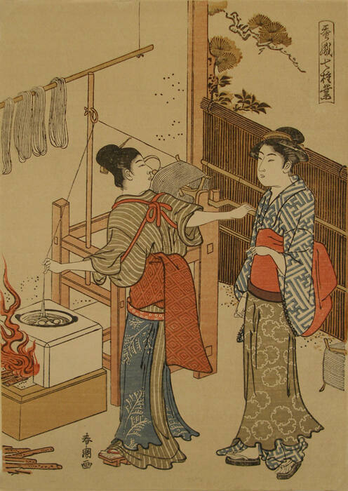 Katsukawa Shuncho (Japanese, active 1780 - 1801)Two Women, ca. 1770-1790, woodcut, 10 1/4 x 7 1…