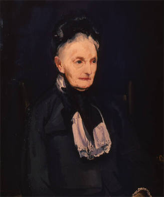 George Bellows, American 1882-1925, Old Lady with Bonnet, 1918, oil on canvas, 30 1/8 x 25 in.,…
