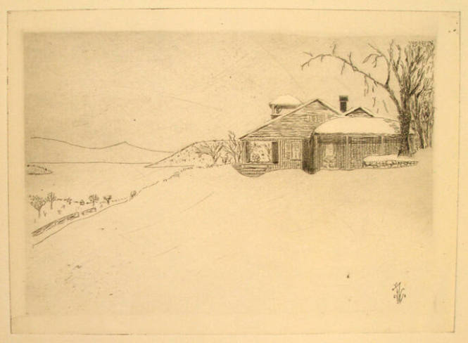 Lake George House in Winter