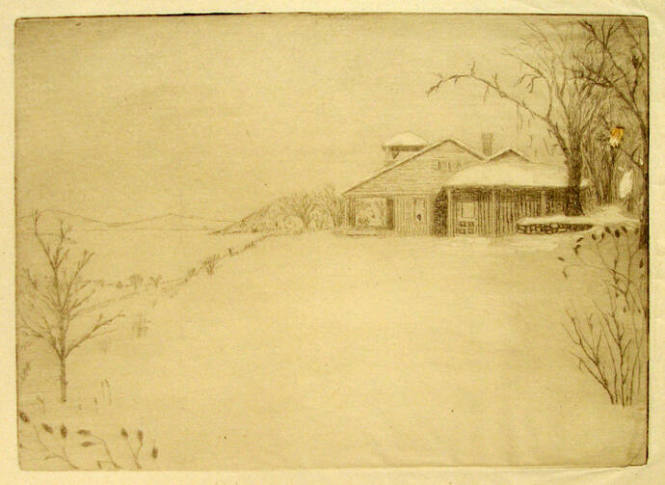 Lake George House in Winter