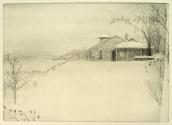 Lake George House in Winter