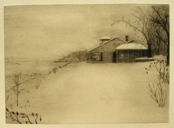 Lake George House in Winter