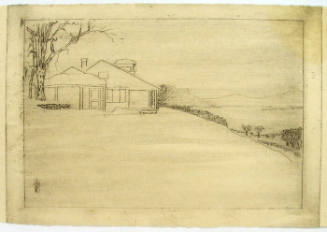Lake George House in Winter- Viewed on the Left