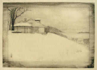 Lake George House in Winter- Viewed on the Left