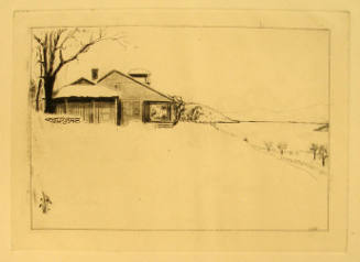 Lake George House in Winter- Viewed on the Left