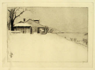 Lake George House in Winter- Viewed on the Left