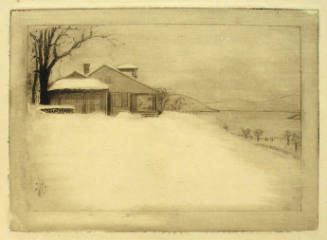 Lake George House in Winter- Viewed on the Left