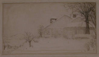 Lake George House in Winter- Miniature