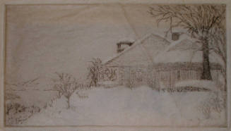 Lake George House in Winter- Miniature