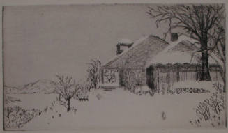 Lake George House in Winter- Miniature