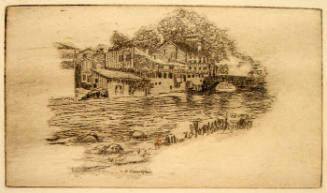 Houses Near Stream
